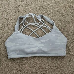 Lululemon racer back camo bra